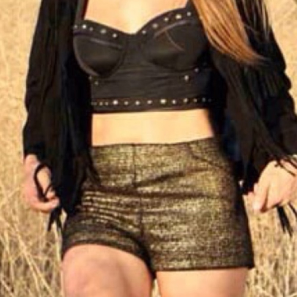 Gold shorts forever21